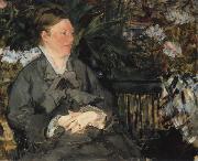 Mme edouard Manet dans la Serre Edouard Manet